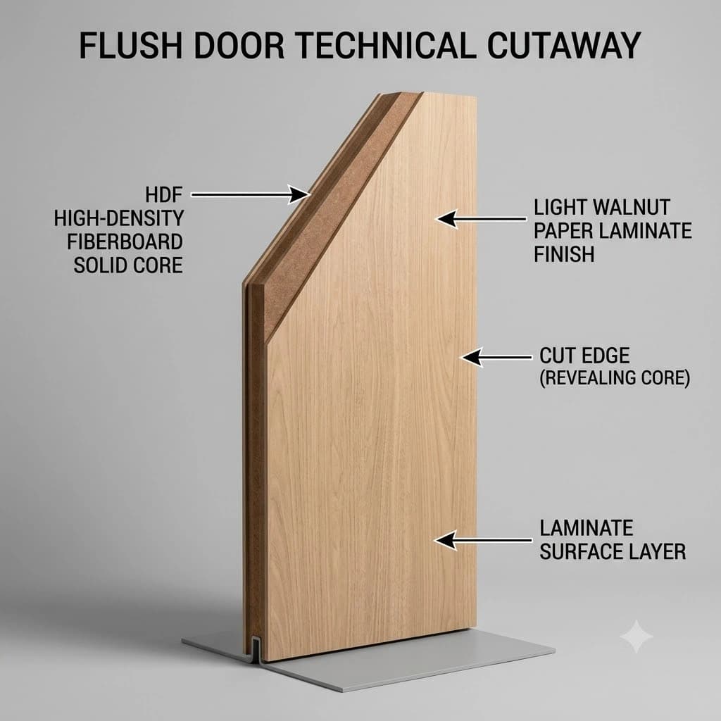 Dark Wenge Flush Door